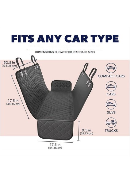 Araba Köpek Koltuk Kapağı Köpek Araba Hamak Arka Koltuk Anti-Kırpma Araba Koltuğu Koruyucu Makine Yıkanabilir Evcil Hayvan Araç Seyahat B (Yurt Dışından) fırsatları