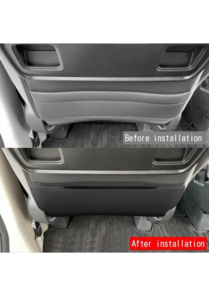 Araba Pu Deri Yolcu Koltuğu Arka Koruma Pedi Honda Stepwgn Rp8 Araba Koltuğu Anti-Tekme Ped Iç Aksesuarları (Yurt Dışından) fırsatları