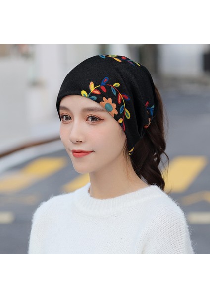 Anti-Soğuk Sıcak Yüz Değişim Boyun Atkı Kapağı Kafa Sonbahar ve Kış Yığılmış Kap Boyun Kapağı Çok Fonksiyonlu Örgü Erkek ve Kadın Bükülmüş Kap (Yurt Dışından)