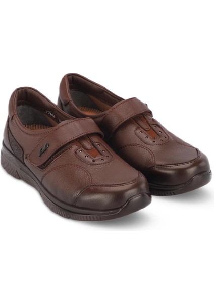 29406 Golden Kahverengi Kadın Hakiki Deri Ayakkabı