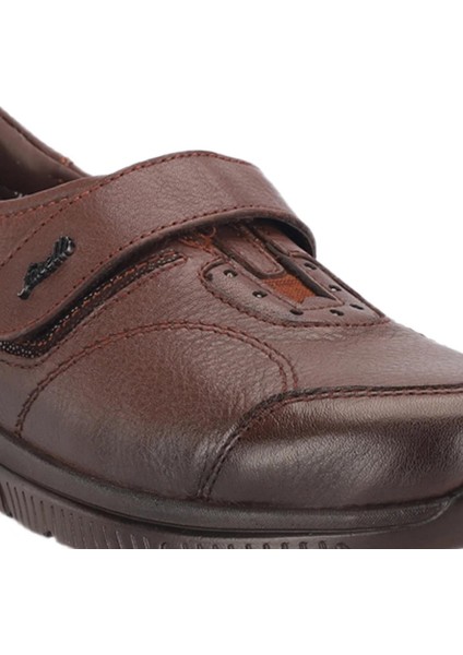 29406 Golden Kahverengi Kadın Hakiki Deri Ayakkabı