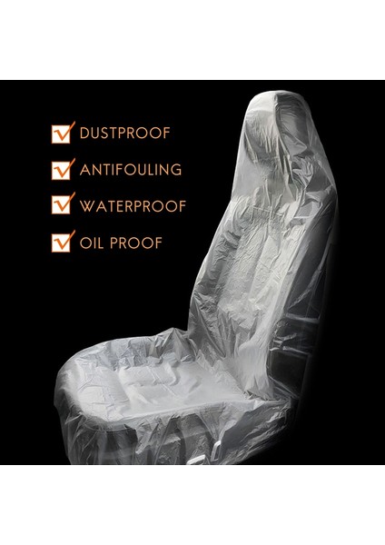 100X Araba Tek Kullanımlık Plastik Yumuşak Koltuk Kapağı Bmw Için Su Geçirmez (Yurt Dışından) fırsatları