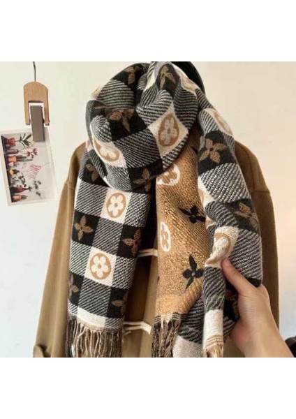 Aşk Eşarp Atmosfer Duygusu Kadın Sonbahar ve Kış Şal Hafif Lüks Kıdemli Eşarp Duygusu (Yurt Dışından)