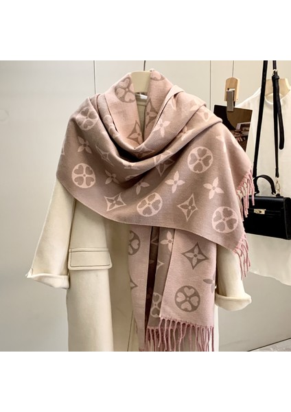 Şal Kadın Dış Almak Sonbahar ve Kış Atmosfer Duygu Püskül Hafif Lüks Kalın Yün Eşarp 5 Yeni (Yurt Dışından)