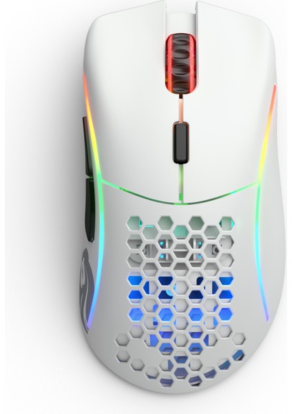 Model D Kablosuz Mat Beyaz RGB Oyuncu Mouse GLO-MS-DW-MW
