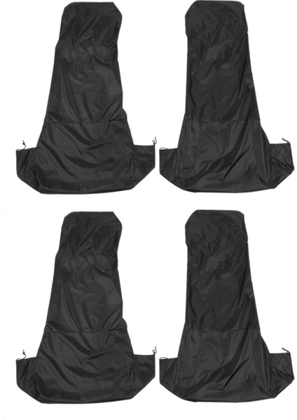 4x Evrensel Su Geçirmez Naylon Ön Araba Van Koltuk Kapakları Koruyucular Siyah Çifti (Yurt Dışından)
