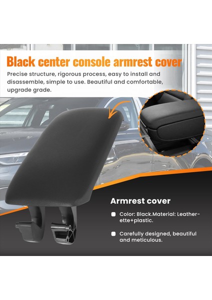 Araba Merkezi Konsolu Koltuk Kapağı Deri Siyah 8P0864245P Audi A3 8p 2003-2012 Için (Yurt Dışından) indirimleri