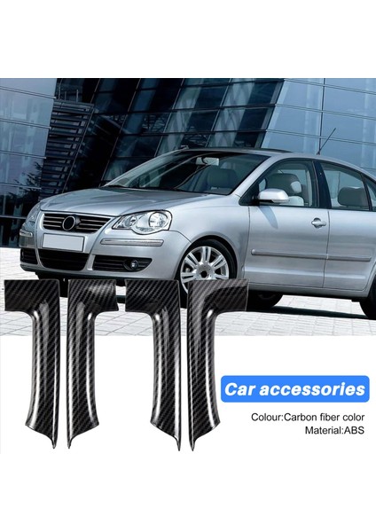 4pcs Araba Çıkartmaları Abs Karbon Fiber Tahıl Iç Kapı Koltuk Dekorasyon Kapağı Golf Için 6 Mk6 2009-2013 (Yurt Dışından) modelleri