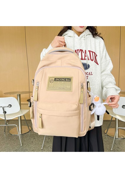 Gençlik Kampüsü Okul Çantası Rahat Omuz Çantasının Kore Versiyonu Nefes Alabilen Çok Yönlü Moda Öğrenci Sırt Çantaları (Yurt Dışından) fırsatları