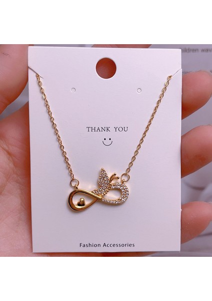 Yeni Bakır Kaplama Gerçek Altın Australopithecine Sıcaklığa Duyarlı Güneş Ay Kolye Mikro Set Zirkonya Titanyum Çelik Kolye (Yurt Dışından)