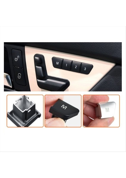 Araba Ön Koltuk Bellek Kontrol Düğmeleri Anahtarı 2048700081 Mercedes-Benz Için A B C Gla Sınıfı W166 W172 W204 Gümüş (Yurt Dışından) fırsatları