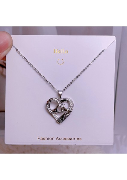 Yeni Titanyum Çelik Köprücük Kemiği Zinciri Dönen Kolye Kolye Kadın Yüz Aksesuarlı (Yurt Dışından)