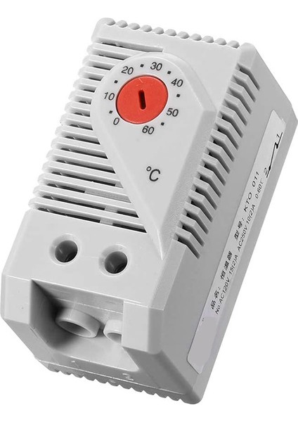 Mekanik Termostat KTO011 0-60 Cellik Ayarlanabilir Kontrol Normalde Yakın (N C) Sıcaklık Kontrolör Anahtarı Kırmızı (Yurt Dışından)