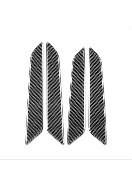 Audi Q5L Fy Sq5 2018-2024 Kapı Iç Çekme Paneli Kapak Iç Döşeme Sticker Çıkartma Için Gerçek Karbon Fiber (Yurt Dışından)