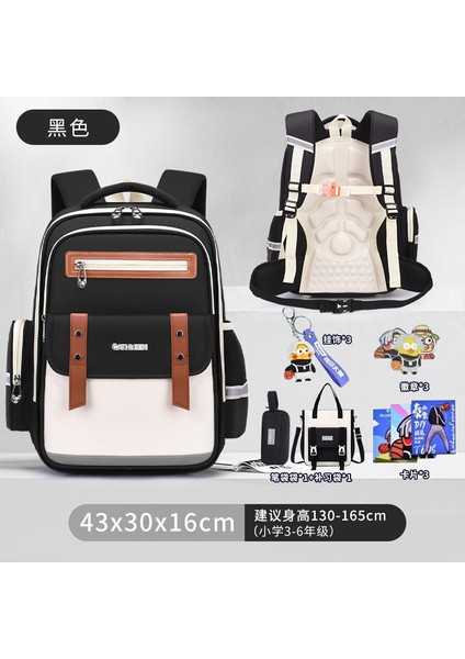 Ilkokul Öğrencilerinin Yeni Bölümü Okul Çantası Kız ve Erkek Çocukların Okul Çantası Yükünü Azaltmak Için Büyük Kapasiteli Omuz Çantası (Yurt Dışından)