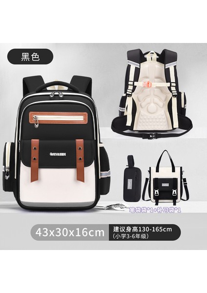 Ilkokul Öğrencilerinin Yeni Bölümü Okul Çantası Kız ve Erkek Çocukların Okul Çantası Yükünü Azaltmak Için Büyük Kapasiteli Omuz Çantası (Yurt Dışından)