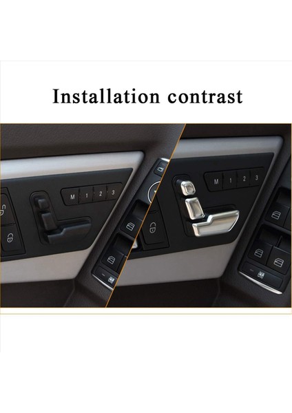 Mercedes Için 12X Benz C E Gl Gla Cls ml Sınıf W212 W218 X166 Gümüş Krom Koltuk Ayarlama Düğmesi Anahtarı Kapak Trim (Yurt Dışından) modelleri