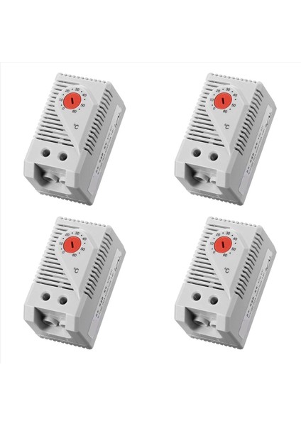 4x Mekanik Termostat KTO011 0-60 Cellisi Ayarlanabilir Kontrol Normal (N C) Sıcaklık Kontrolör Anahtarı Kırmızı (Yurt Dışından)