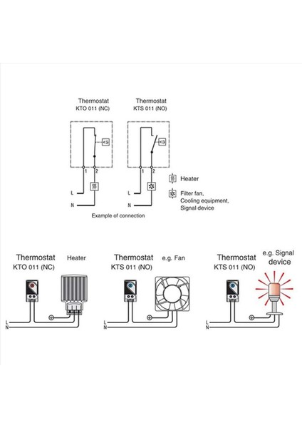 4x Mekanik Termostat KTO011 0-60 Cellisi Ayarlanabilir Kontrol Normal (N C) Sıcaklık Kontrolör Anahtarı Kırmızı (Yurt Dışından) indirimleri