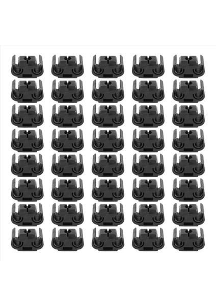 40PCS 2 Nokta Fren Borusu Hattı Tutma Klipsi Tutucu Braket 811611797 Çift Kanal Tabanı Fren Kablosu Klips 4 75MM Siyah (Yurt Dışından) modelleri