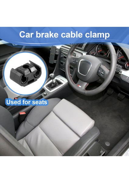 40PCS 2 Nokta Fren Borusu Hattı Tutma Klipsi Tutucu Braket 811611797 Çift Kanal Tabanı Fren Kablosu Klips 4 75MM Siyah (Yurt Dışından) fırsatları