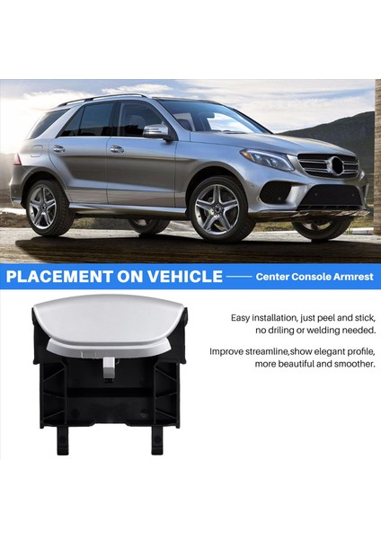 A1646800884 Otomobil Merkezi Konsol Kolçak Kolu Rest Mandalı Mercedes Benz X164 GL450 ML550 2006-2012 Tek Açık (Yurt Dışından) fırsatları