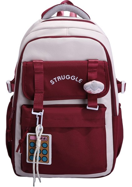 Yeni Ilk ve Ortaokul Öğrencileri Okul Çantası Bilgisayar Sırt Çantası ile Büyük Kapasiteli Kalınlaştırılmış Aşınma Omuz Çantası (Yurt Dışından)