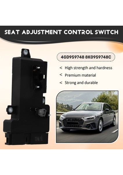 Sağ Ön Koltuk Ayar Kontrol Anahtarı Modülü Vw cc Passat B7 Audi A4 A5 A6 Q5 Q7 4GD959748 (Yurt Dışından) indirimleri