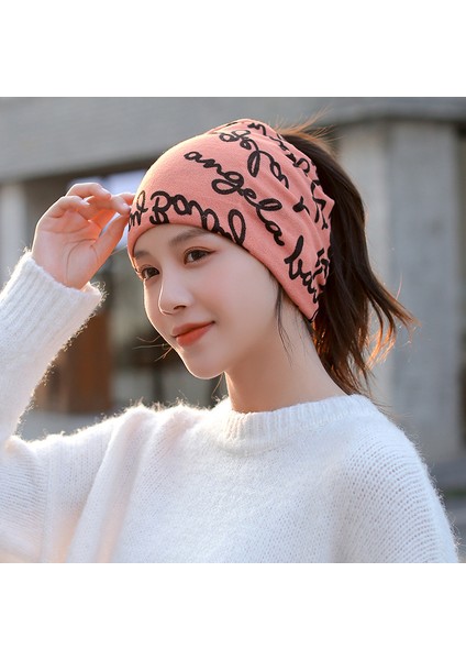 Anti-Soğuk Sıcak Yüz Değişim Boyun Atkı Kapağı Kafa Sonbahar ve Kış Yığılmış Kap Boyun Kapağı Çok Fonksiyonlu Örgü Erkek ve Kadın Bükülmüş Kap (Yurt Dışından)