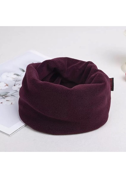 Kışlık Sıcak Eşarp Maskesi Erkek Yastıklı ve Kalınlaştırılmış Kış Açık Soğuk Eşarp Bisiklet Geçirmez Kış Boyun Örtüsü (Yurt Dışından)