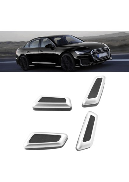 4pcs Araç Iç Koltuk Ayarlama Düğmesi Anahtarı Kapak Trim Değiştirme Audi A6 A7 C8 Q5 A3 Q3 Q7 Q8 (Yurt Dışından) modelleri