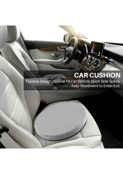 Döner Araba Koltukları 360 Derece Dönen Döner Araba Sandalye Koltuğu Yastık Yumuşak Katı Paspaslar Alt Kolay Erişim Mobilite Ev Ofis (Yurt Dışından) fiyatları