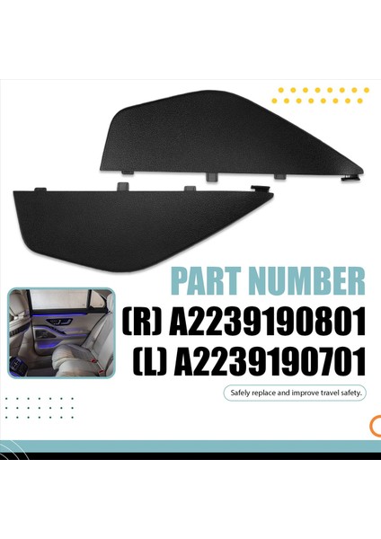 1paır Araba Koltuğu Yan Koruma Liği Ayarlama Kapak Plakası Mercedes-Benz S-Serisi W223 2021-2025 A2239190701 A2239190801 (Yurt Dışından) indirimleri