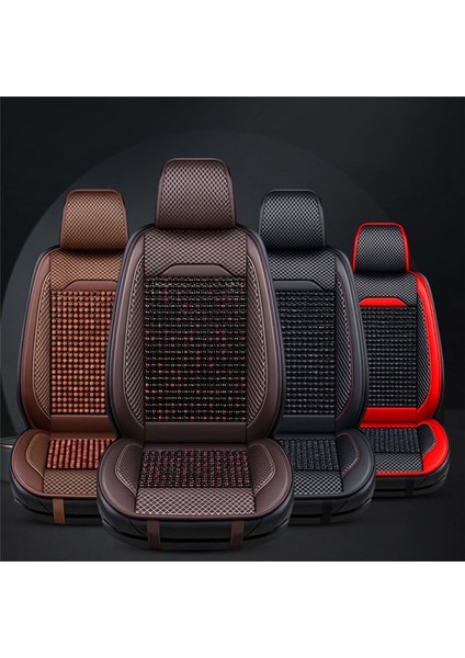Araba Yastık Araba Kapağı Yaz Tek Parça Yastık Evrensel Serin Yastık Arabası Aksesuarları Kırmızı-Siyah (Yurt Dışından) indirimleri