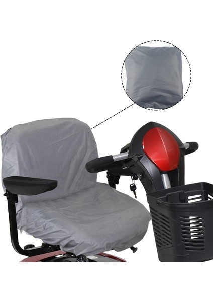 2x Mobil Ön Anti-Sıdlı Koltuk Elektrikli Tekerlekli Sandalye Su Geçirmez Koltuk Kapağı Elastik Su Geçirmez Mobilite Scooter (Yurt Dışından) modelleri