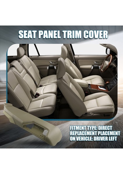 39802011 Sol Ön Sürücü Yan Elektrikli Koltuk Kapağı Kapak Koltuk Dış Koruma Paneli-A Volvo XC90 S60 XC70 S80 V70 2005-2014 (Yurt Dışından) fırsatları