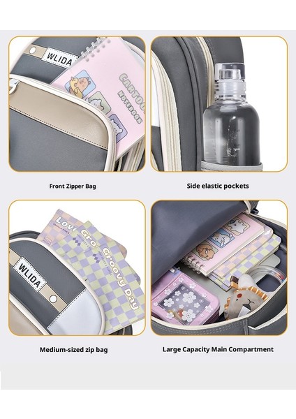 Yeni Ilk ve Ortaokul Öğrencileri Okul Çantası Bilgisayar Sırt Çantası ile Büyük Kapasiteli Kalınlaştırılmış Aşınma Omuz Çantası (Yurt Dışından) fiyatları