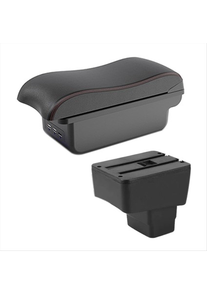 Mazda Cx-3 Için Mazda 2 Skyactiv Versiyon Cx3 Araç Kol Resim Kutusu Saklama Kutusu Kavisli Yüzey Siyah Hat (Yurt Dışından)