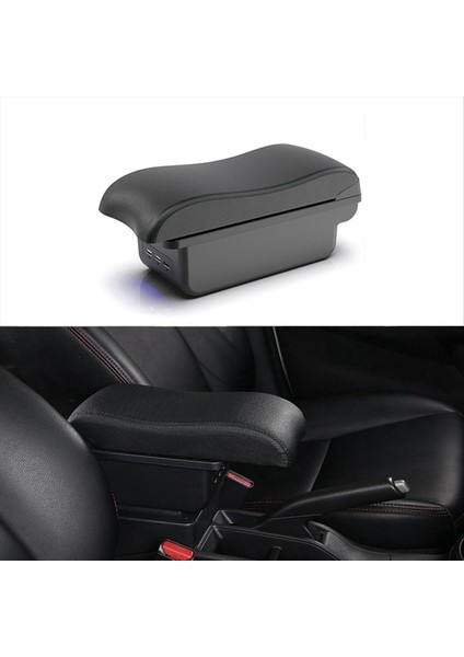 Mazda Cx-3 Için Mazda 2 Skyactiv Versiyon Cx3 Araç Kol Resim Kutusu Saklama Kutusu Kavisli Yüzey Siyah Hat (Yurt Dışından) modelleri