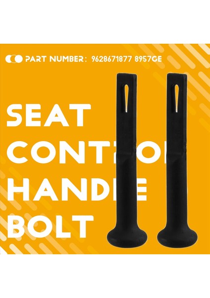 2 Adet Araba Arka Koltuk Menteşe Arka Arkalık Kontrol Düğmesi Sapı Cıvata Kılavuzu 9628671877 8957GE Peugeot 206 207 C2 (Yurt Dışından) fırsatları