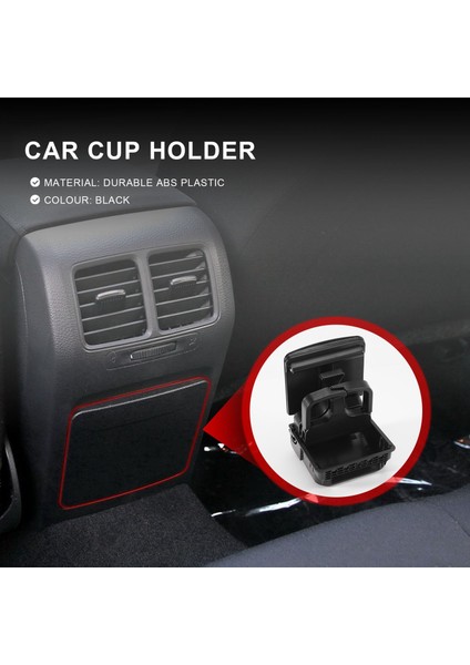 2018 Jetta 5 Golf 5 6 Tavşan Eos Için Siyah Merkezi Kol Yumeni Arka Kupa Tutucu (Yurt Dışından) modelleri