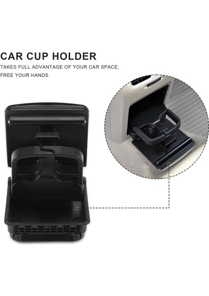 2018 Jetta 5 Golf 5 6 Tavşan Eos Için Siyah Merkezi Kol Yumeni Arka Kupa Tutucu (Yurt Dışından) indirimleri