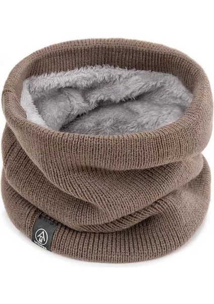 Kışlık Sıcak Eşarp Maskesi Erkek Yastıklı ve Kalınlaştırılmış Kış Açık Soğuk Eşarp Bisiklet Geçirmez Kış Boyun Örtüsü (Yurt Dışından)