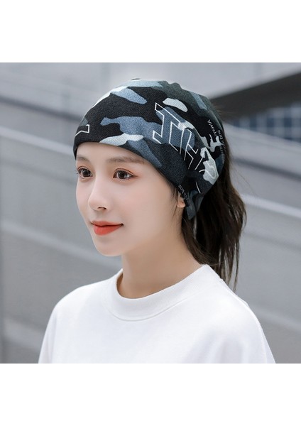 Anti-Soğuk Sıcak Yüz Değişim Boyun Atkı Kapağı Kafa Sonbahar ve Kış Yığılmış Kap Boyun Kapağı Çok Fonksiyonlu Örgü Erkek ve Kadın Bükülmüş Kap (Yurt Dışından)