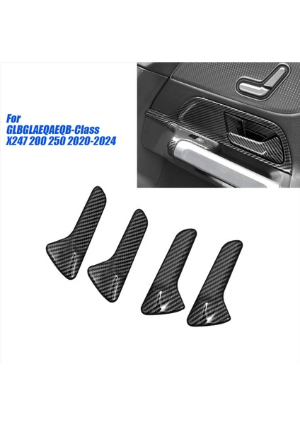 4pcs/set Araba Iç Kapı Çekme Kolu Trimler Mercedes-Benz Glb/gla/eqa/eqb Sınıfı X247 200 250 2020-2024 (Yurt Dışından) modelleri