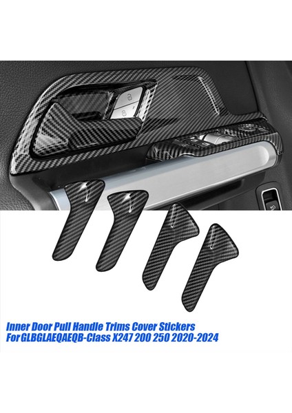 4pcs/set Araba Iç Kapı Çekme Kolu Trimler Mercedes-Benz Glb/gla/eqa/eqb Sınıfı X247 200 250 2020-2024 (Yurt Dışından) indirimleri