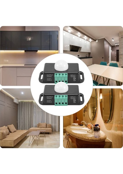 Hareket Sensörü Anahtarı 12V 24V Pır Sensör LED Anahtar Denetleyicisi Esnek LED Şeritler Işık 2 Paket (Yurt Dışından) indirimleri