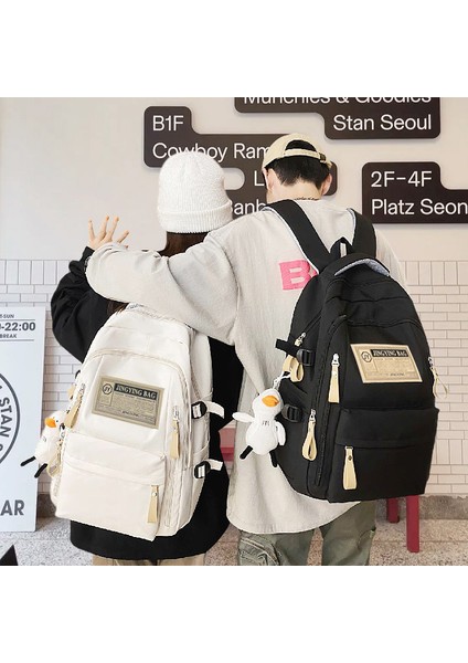 Gençlik Kampüsü Okul Çantası Rahat Omuz Çantasının Kore Versiyonu Nefes Alabilen Çok Yönlü Moda Öğrenci Sırt Çantaları (Yurt Dışından) fiyatları