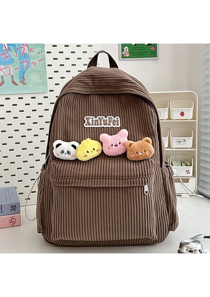 Gençlik Kampüsü Okul Çantası Rahat Omuz Çantasının Kore Versiyonu Nefes Alabilen Çok Yönlü Moda Öğrenci Sırt Çantaları (Yurt Dışından)