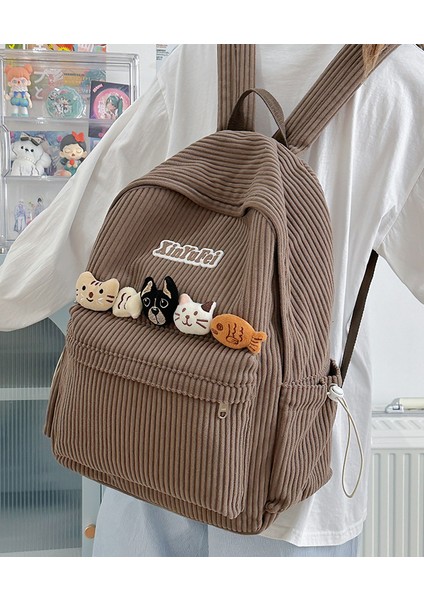 Gençlik Kampüsü Okul Çantası Rahat Omuz Çantasının Kore Versiyonu Nefes Alabilen Çok Yönlü Moda Öğrenci Sırt Çantaları (Yurt Dışından) fırsatları